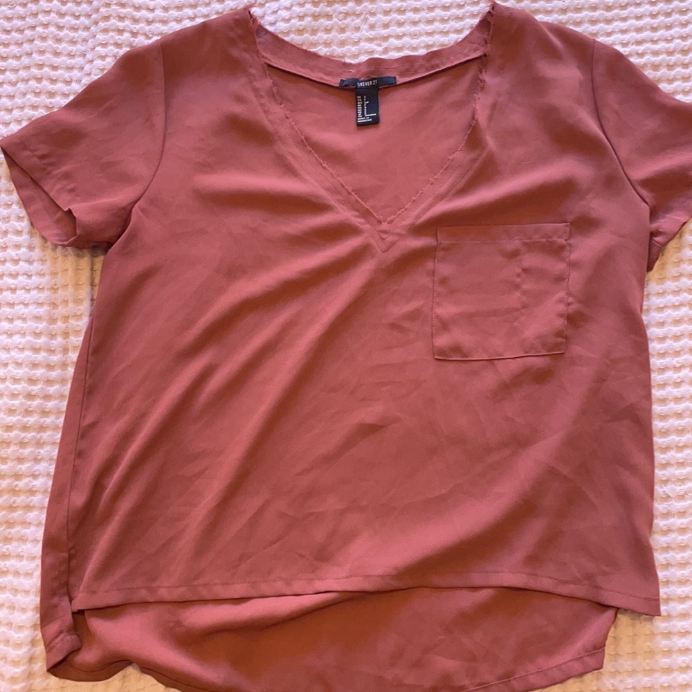 Forever21 v-neck blouse - size S
